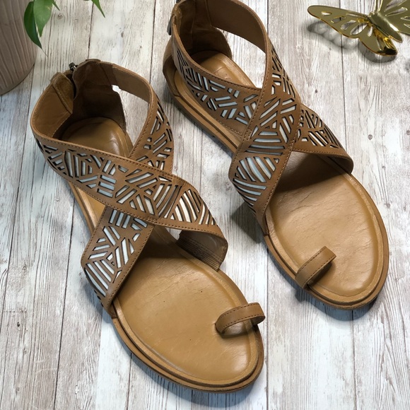 DIANE VON FURSTENBERG Brown Crisscross zip up - Picture 3 of 7